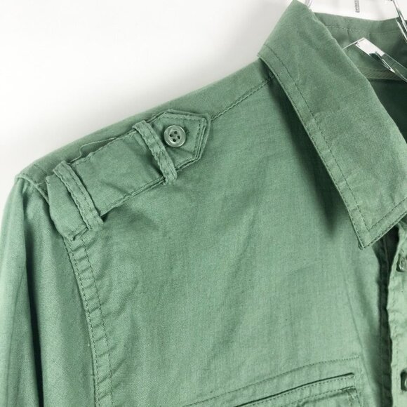 Old Navy Military Style Button Down Shirt. Unisex. Green. Size S - Picture 3 of 14